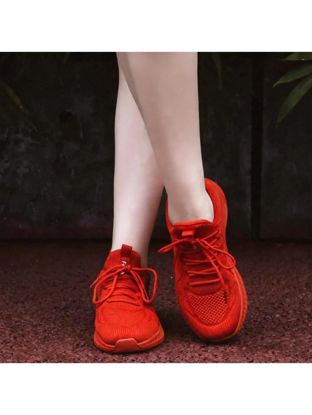 🆕Women's Dark Red Running Shoes Non Slip Gym Tennis Walking Workout Sneakers